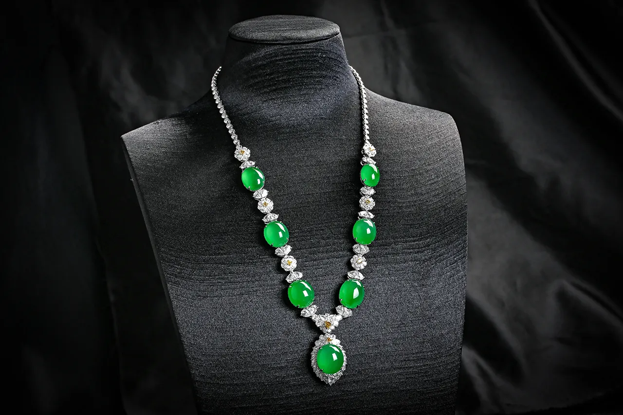 CuiWow jadeite jewelry suite